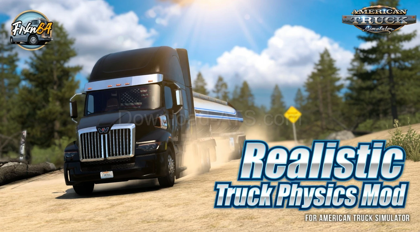 Realistic Truck Physics Mod v9.1.1 by Frkn64 (1.58.x) for ATS
