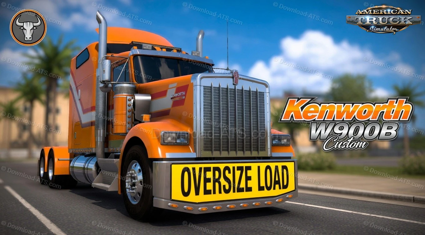 Kenworth W900B Custom Truck v1.58 (1.58.x) for ATS