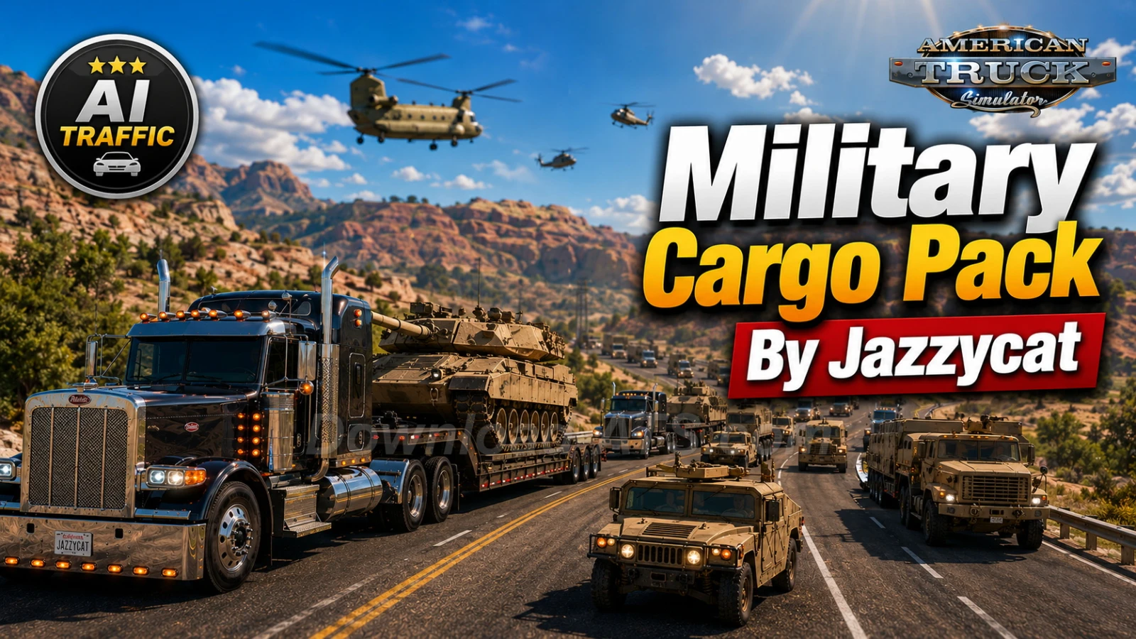 Military Cargo Pack v1.6.2 by Jazzycat (1.59.x) for ATS