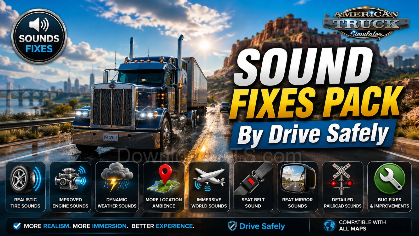 Sound Fixes Pack v26.32 (1.59.x) for ATS