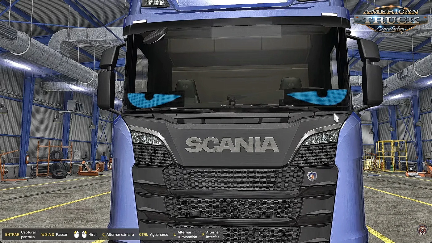 Animated LED Window Eyes Pack v1.0 (1.59.x) for ATS