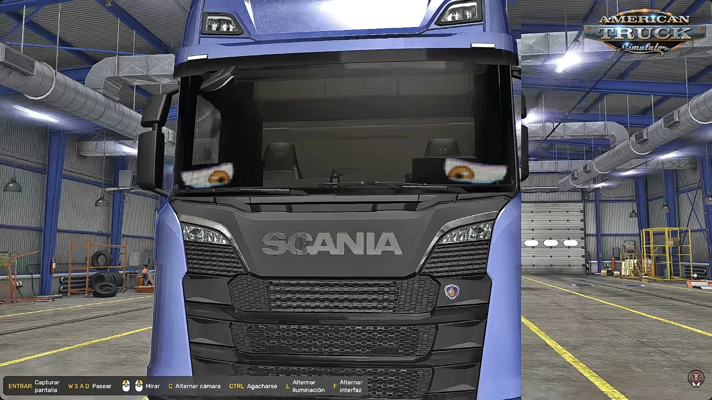 Animated LED Window Eyes Pack v1.0 (1.59.x) for ATS