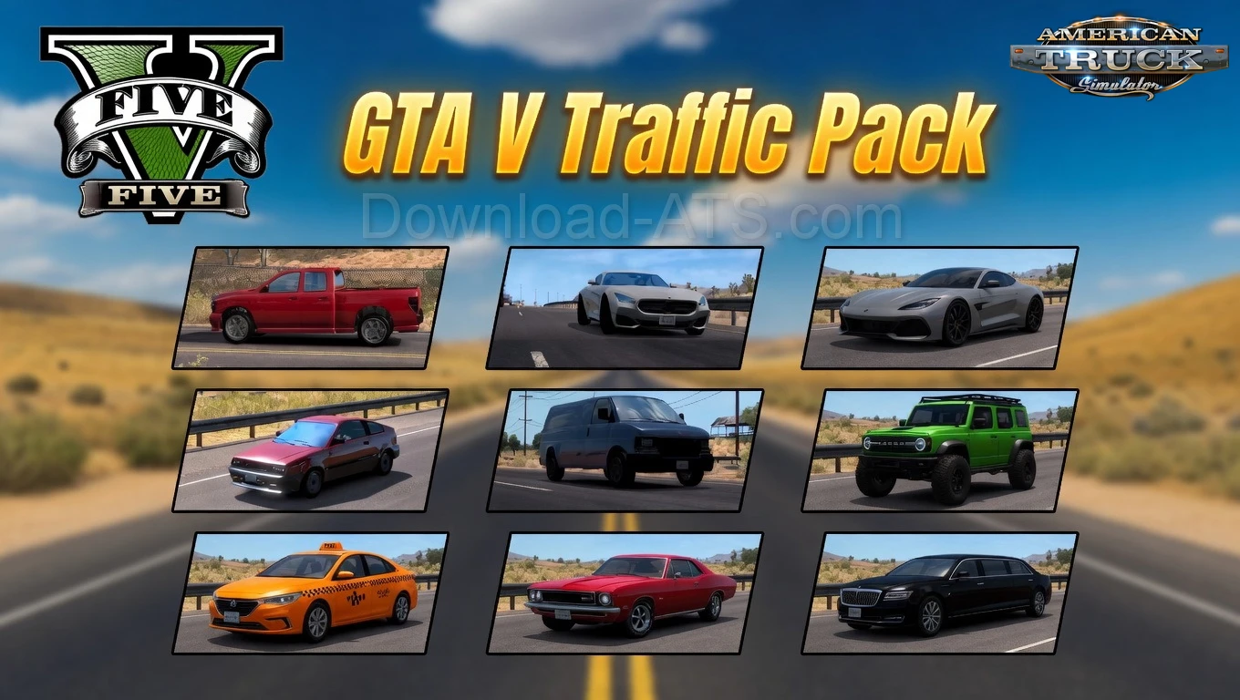 GTA V Traffic Pack v4.5 (1.59.x) for ATS