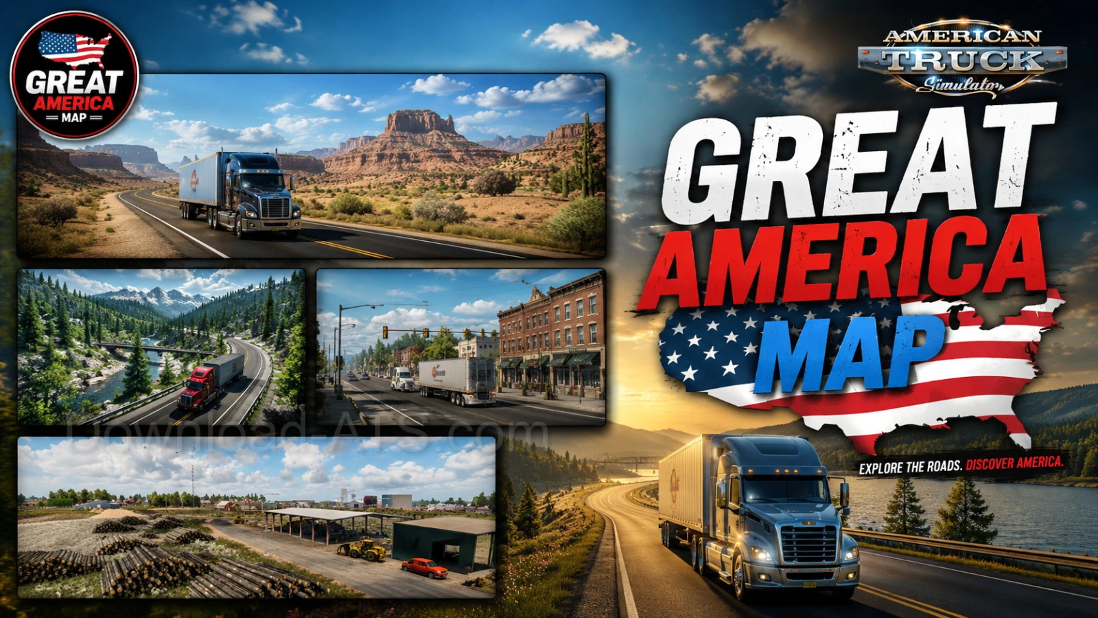 Great America Map v6.0 by Voith (1.59.x) for ATS