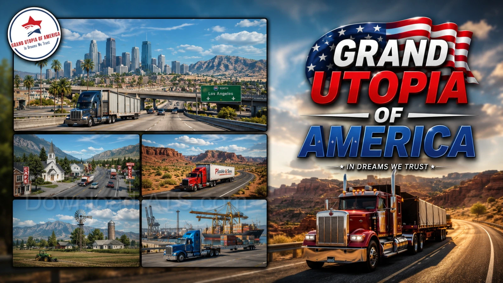 Grand Utopia of America Map v1.5 (1.59.x) for ATS