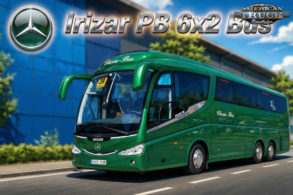 Irizar PB 6x2 Bus + Interior v1.0 (1.59.x) for ATS