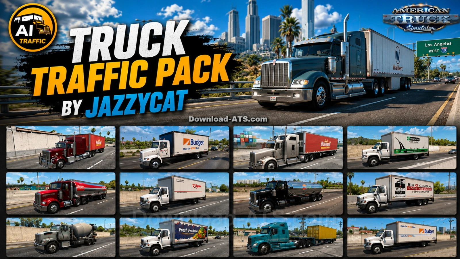 Truck Traffic Pack v3.5.13 by Jazzycat (1.60.x) for ATS
