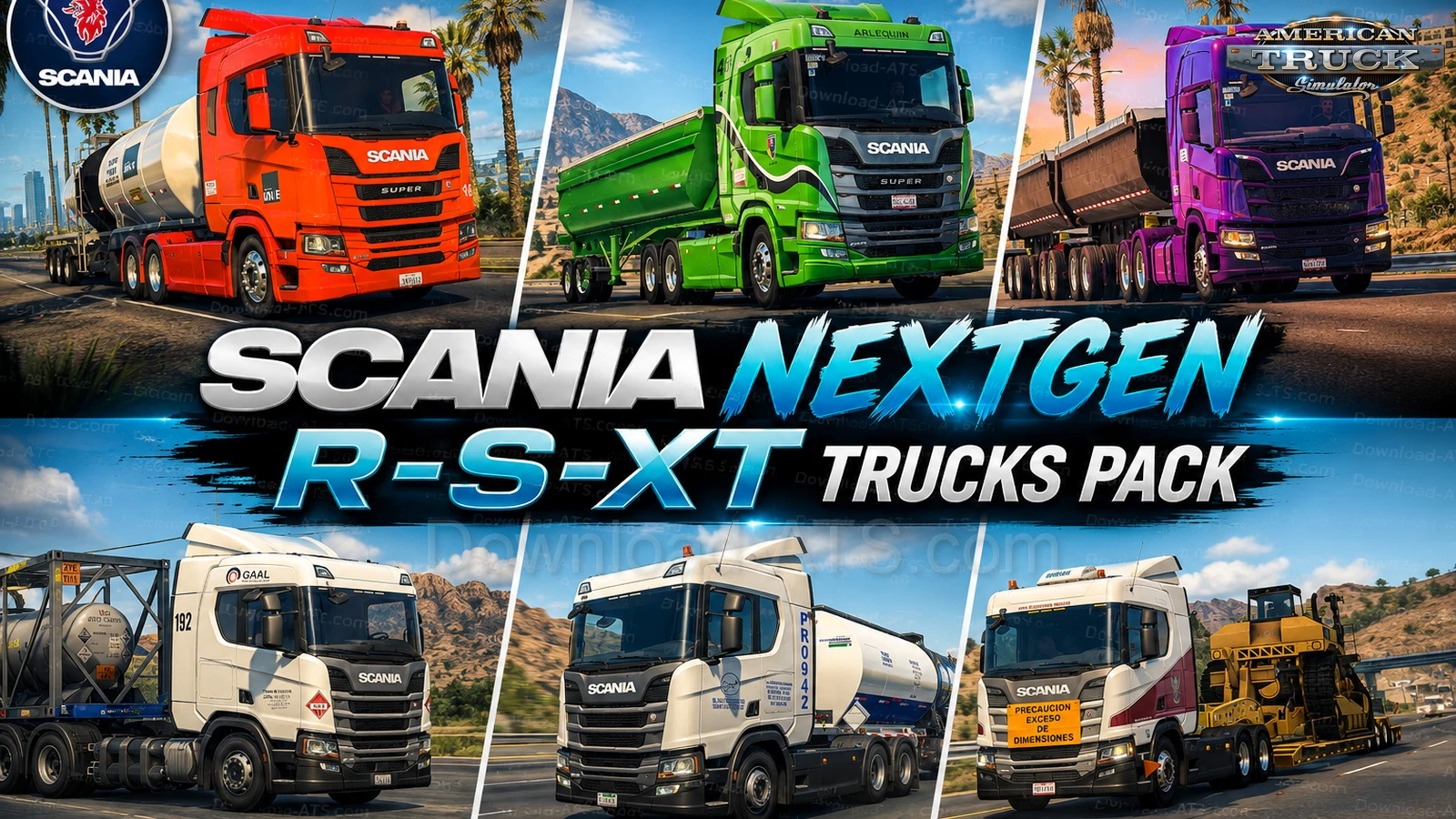 Scania NextGen R-S-XT Trucks Pack v1.60 (1.60.x) for ATS
