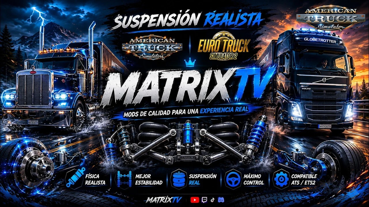 MatrixTV Realistic Suspension v1.60 (1.60.x) for ATS