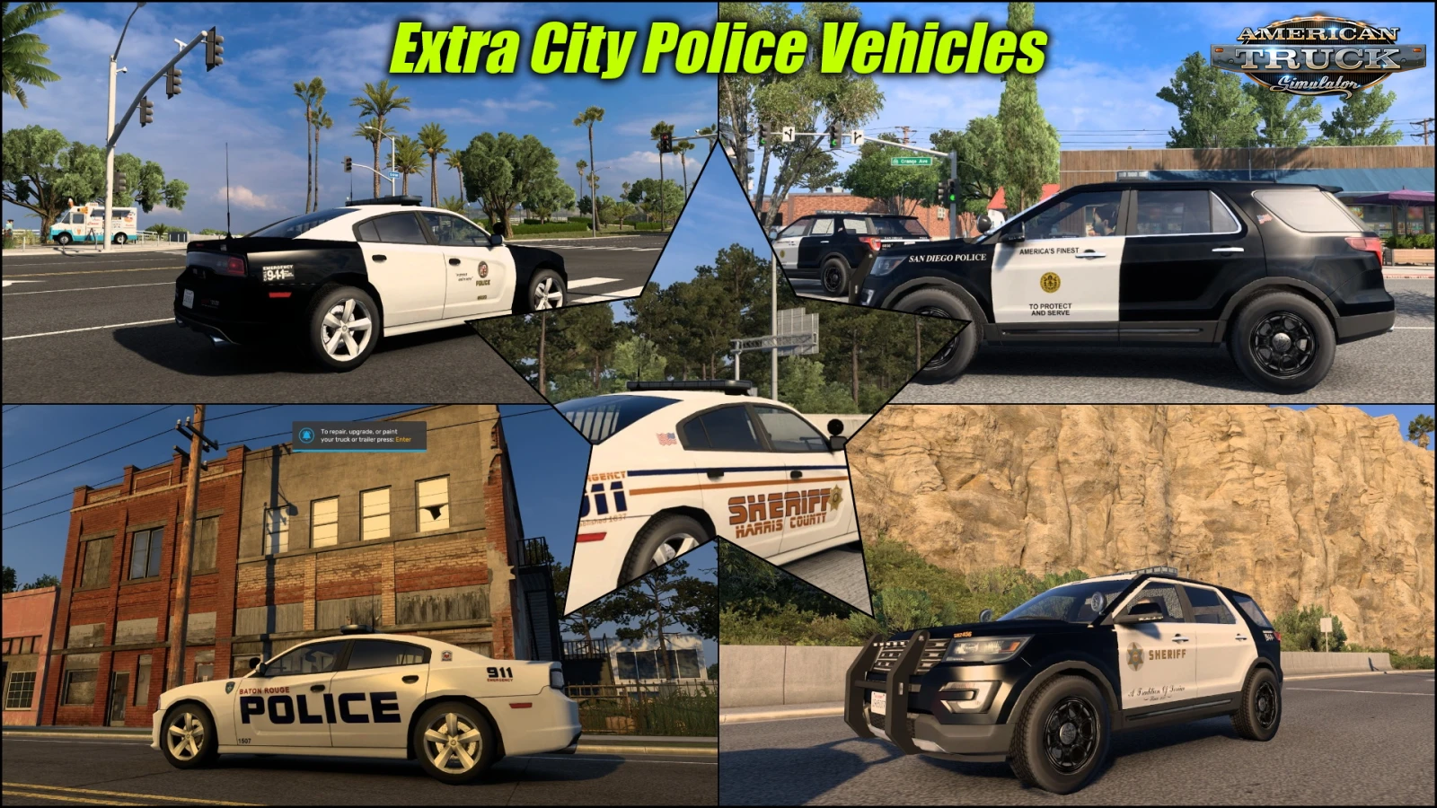 Extra City Police Vehicles 1.4 (1.60.x) for ATS