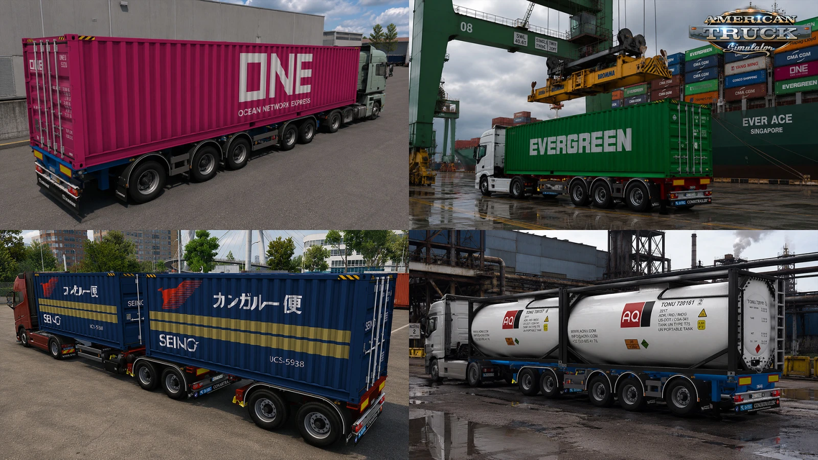 D-Tec Flexi Container Trailer v11.0 (1.60.x) for ATS