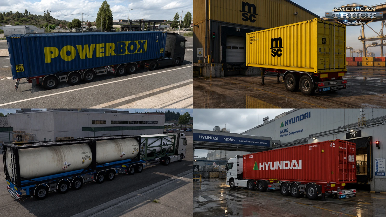 D-Tec Flexi Container Trailer v11.0 (1.60.x) for ATS