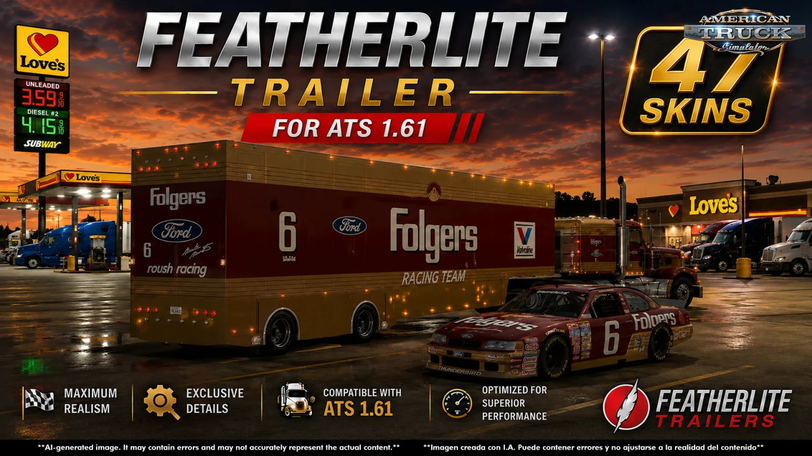 Featherlite Trailers ReWorked v3.0 by CyrusTheVirus (1.60.x)
