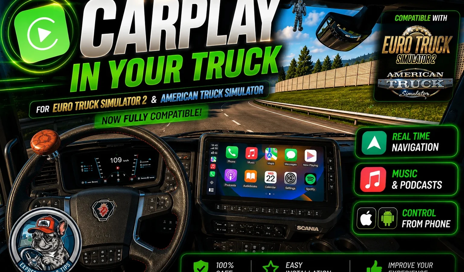 Real CarPlay Mod v1.2.2 (1.60.x) for ATS