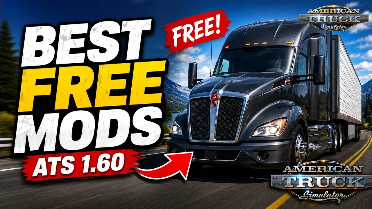 BEST Free ATS Mods for 1.60 - Video Gameplay