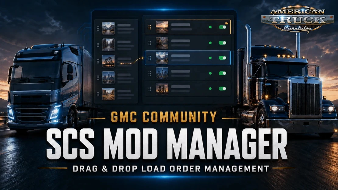 SCS Mod MAanager v1.1.18 By Allan (1.60.x) for ATS