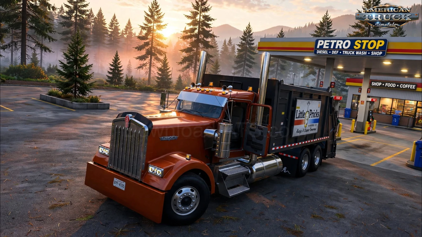 Kenworth W900 Garbage Truck v1.60 (1.60.x) for ATS