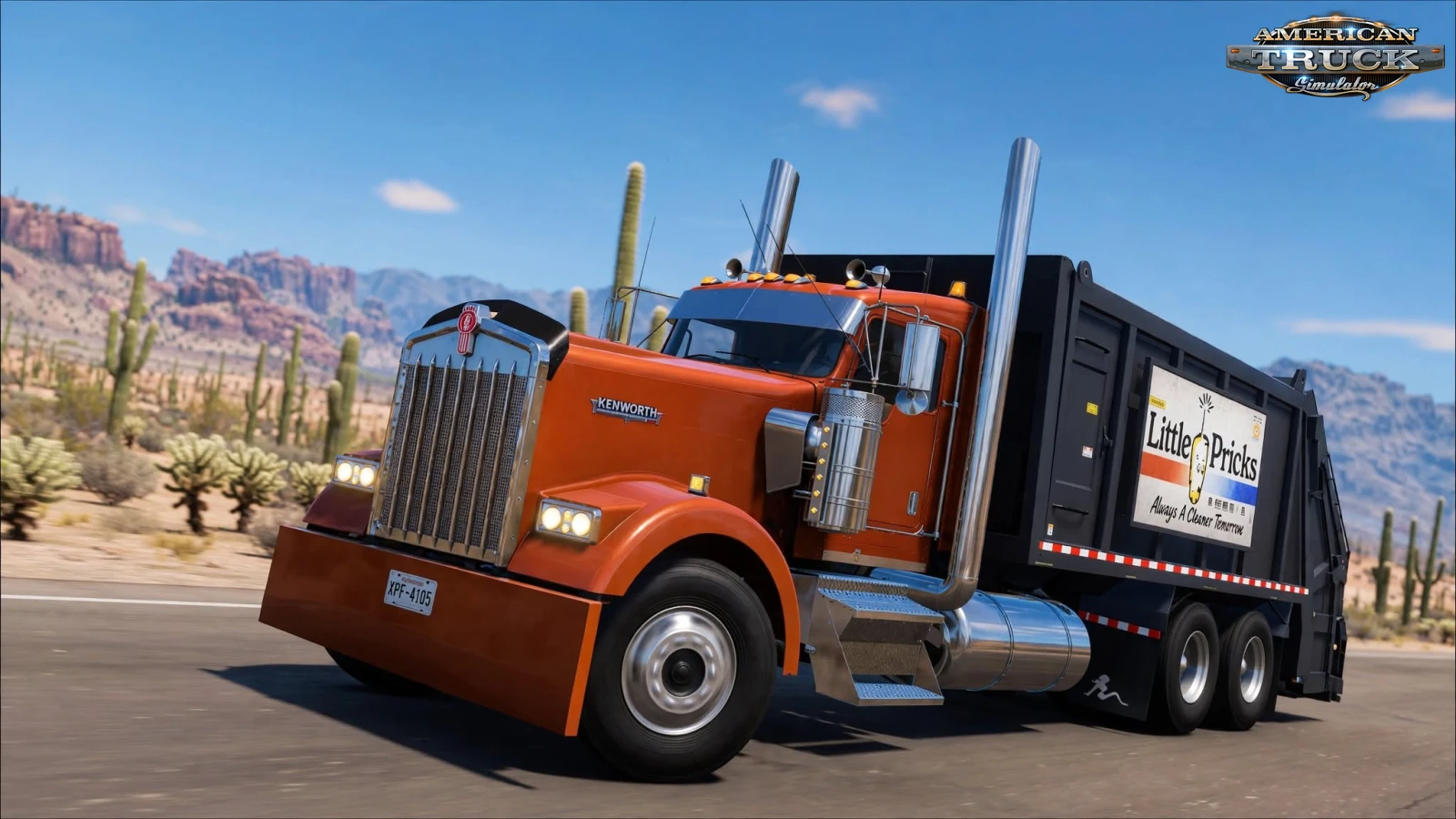 Kenworth W900 Garbage Truck v1.60 (1.60.x) for ATS