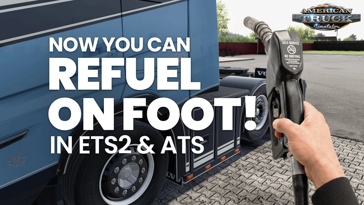 TM Real Walk + Refuel in ATS - Video Gameplay