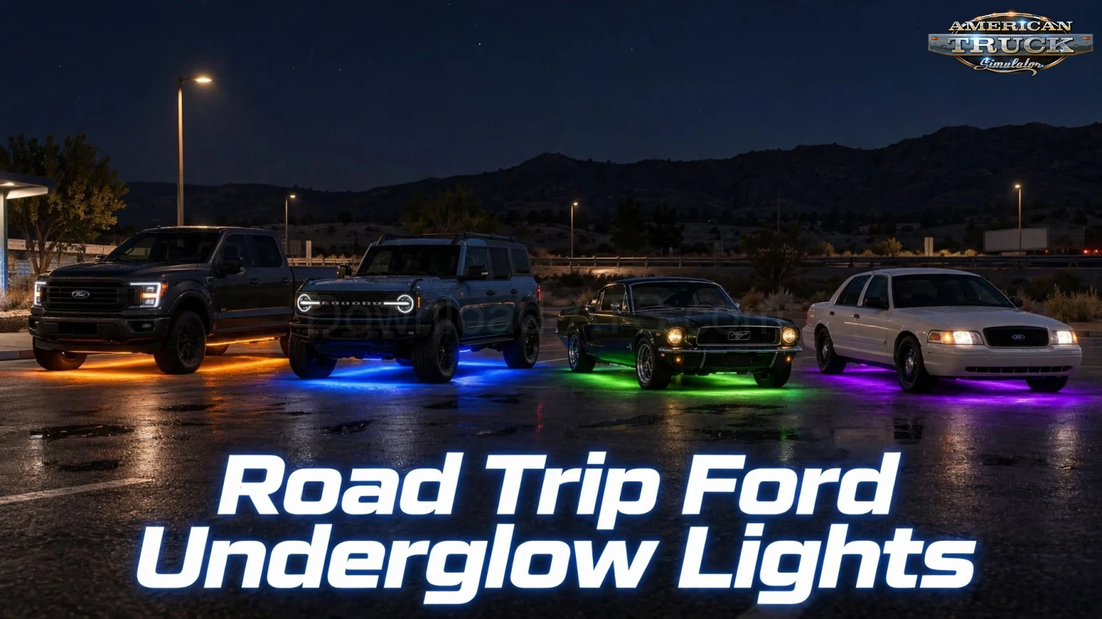 Road Trip Ford Underglow Lights v1.0 (1.61.x) for ATS