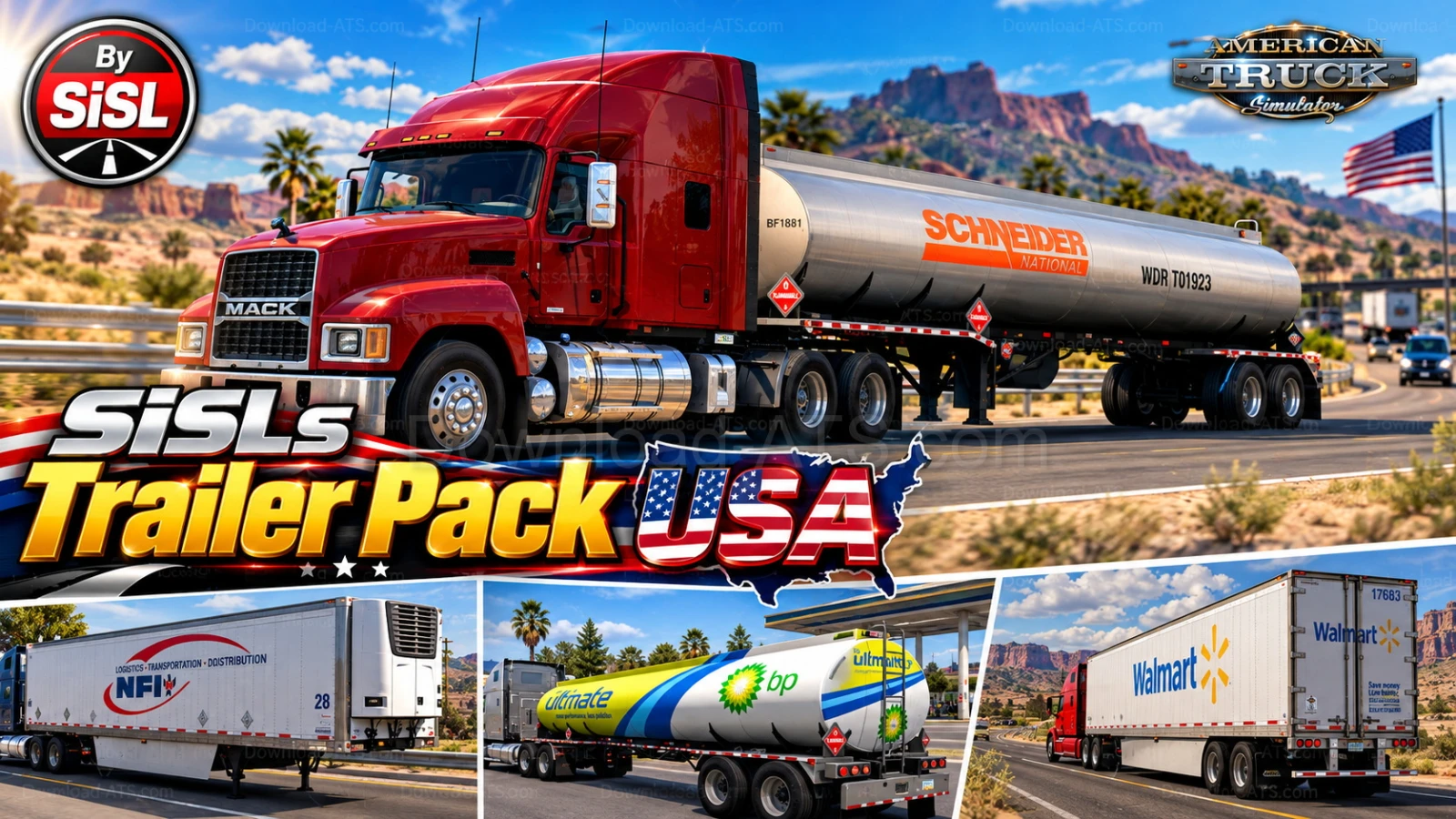 SiSLs Trailer Pack USA v1.61 (1.61.x) for ATS