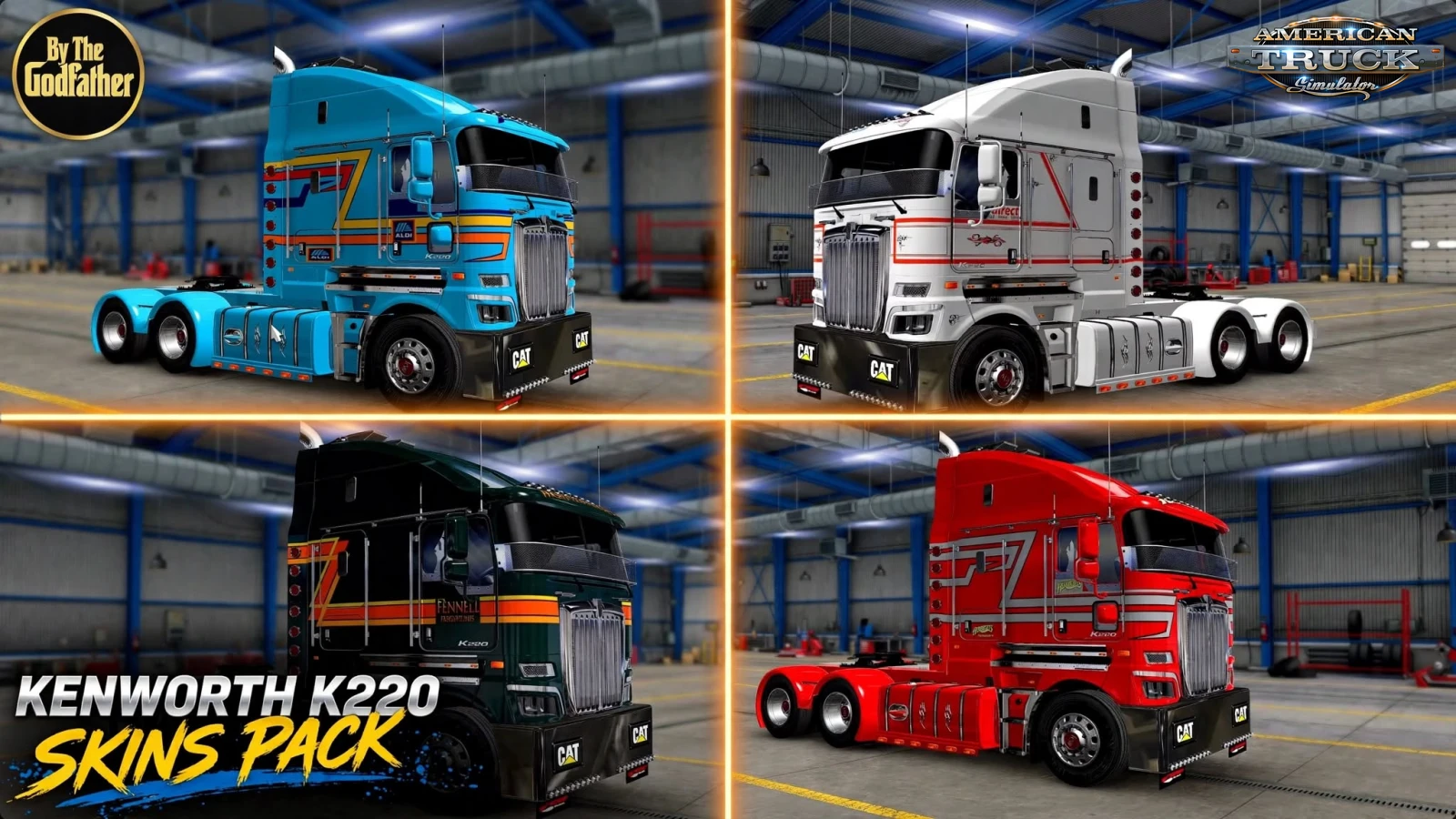 Kenworth K220 Skins Pack v1.0 By The Godfather (1.61.x) for ATS